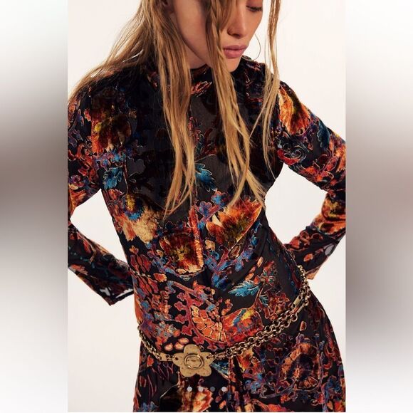 Free People Floral Maxi Dress - Multicolor - Picture 1 of 9